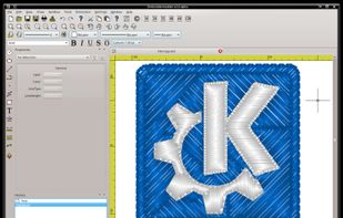 Sample rendering of the KDE project logo.