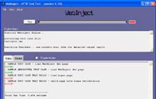 Webinject screenshot 1