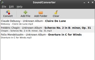 SoundConverter screenshot 1