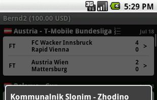 Soccer Livescores screenshot 1