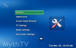MythTV screenshot 1