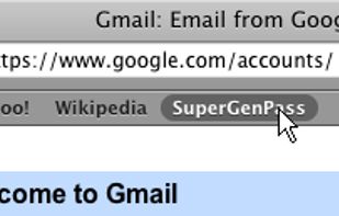 Step 2 Click on the SuperGenPass bookmarklet.