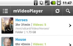 mVideoPlayer screenshot 1