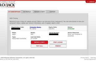 Lojack for Laptops screenshot 1