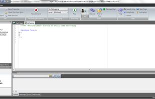 JavaScript-based test script editor