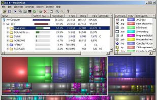 Folder sorted after their foldersize