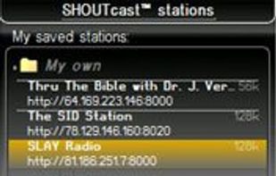 Listen to online radio streams