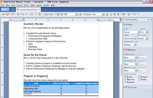 Lotus Symphony screenshot 1