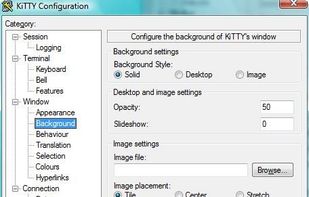 transparency settings