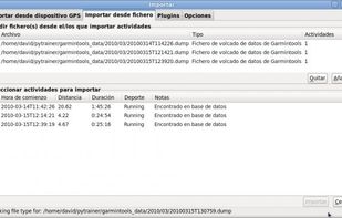 Pytrainer screenshot 2
