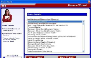 Resume wizard