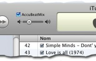 iTunes with Accubeatmix Plug-in