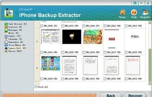 iStonsoft iPhone Backup Extractor screenshot 1