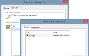Forms and Passwords