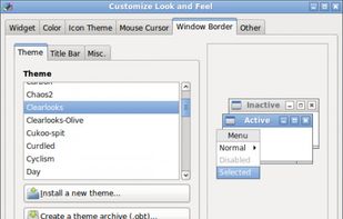 lxappearance screenshot 1