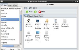 lxappearance screenshot 1