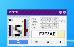 Loupe - select color of any pixel on the screen.