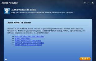 AOMEI PE Builder screenshot 1