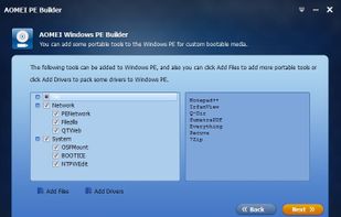 AOMEI PE Builder screenshot 1