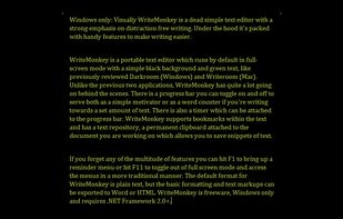 The interface, full screen.