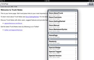 Trunk Notes screenshot 3
