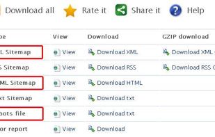 Sitemap download