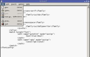 Leafpad screenshot 1