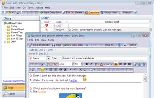 Efficient Diary screenshot 1