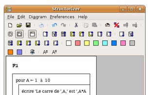Structorizer 3.01 running on Ubuntu 7.10 