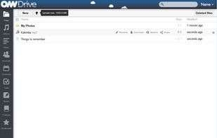Uploaded files through the website itself. Make Folders,Text files, upload music, etc. Can be filtered by file type on the left side
