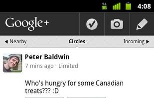 Google Plus screenshot 1