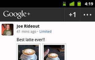 Google Plus screenshot 2