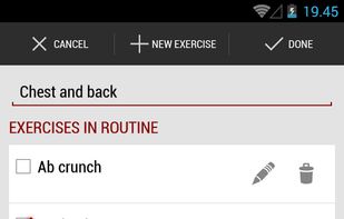 Create customized workout routines