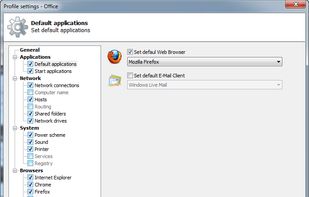 default applications
