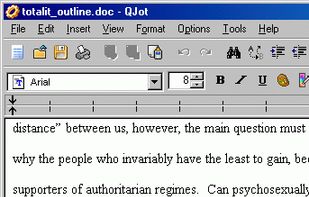 QJot screenshot 1