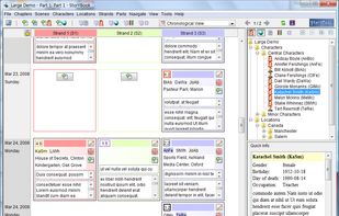 chronological view of the story