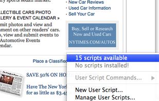 Greasefire screenshot 1