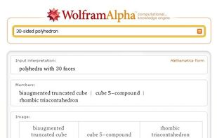 Wolfram Alpha screenshot 1