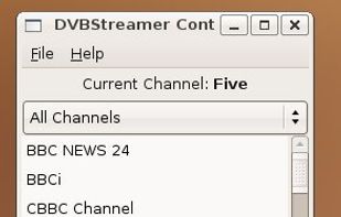 Main window of the GTK/Python control application.