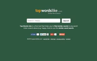 TopWordsLike.com screenshot 1