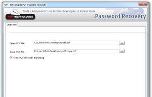 PDF Password Remover Tool screenshot 1