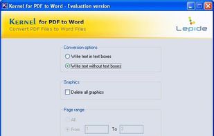 Kernel for PDF to Word screenshot 2