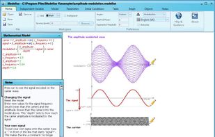 Modellus screenshot 2