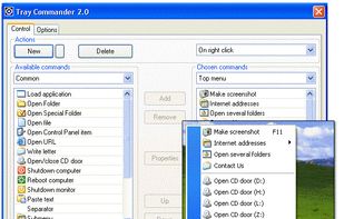 Tray Commander screenshot 1