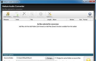 Helium Audio Converter screenshot 1