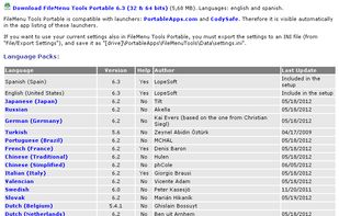 Portable 32+64 bit, language packs for 21 languages