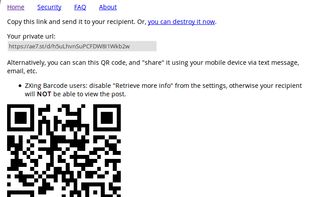 d-note at work on Aaron Toponce's demo site