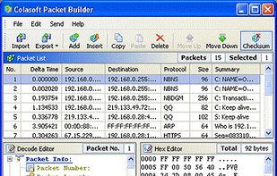 Colasoft Packet Builder screenshot 1