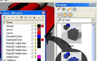 Drag and drop materials and objects
