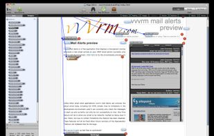 Visual webdesign showing the relation between elements